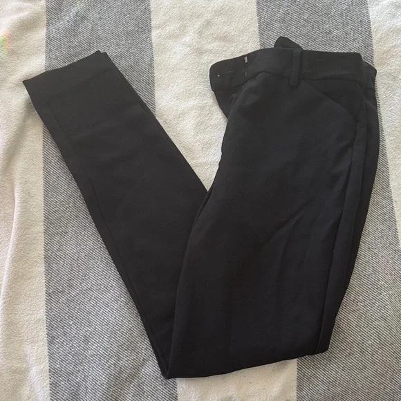 Express Editor Skinny Black Dress Pants - Classic Tailored Fit - Picture 2 of 7